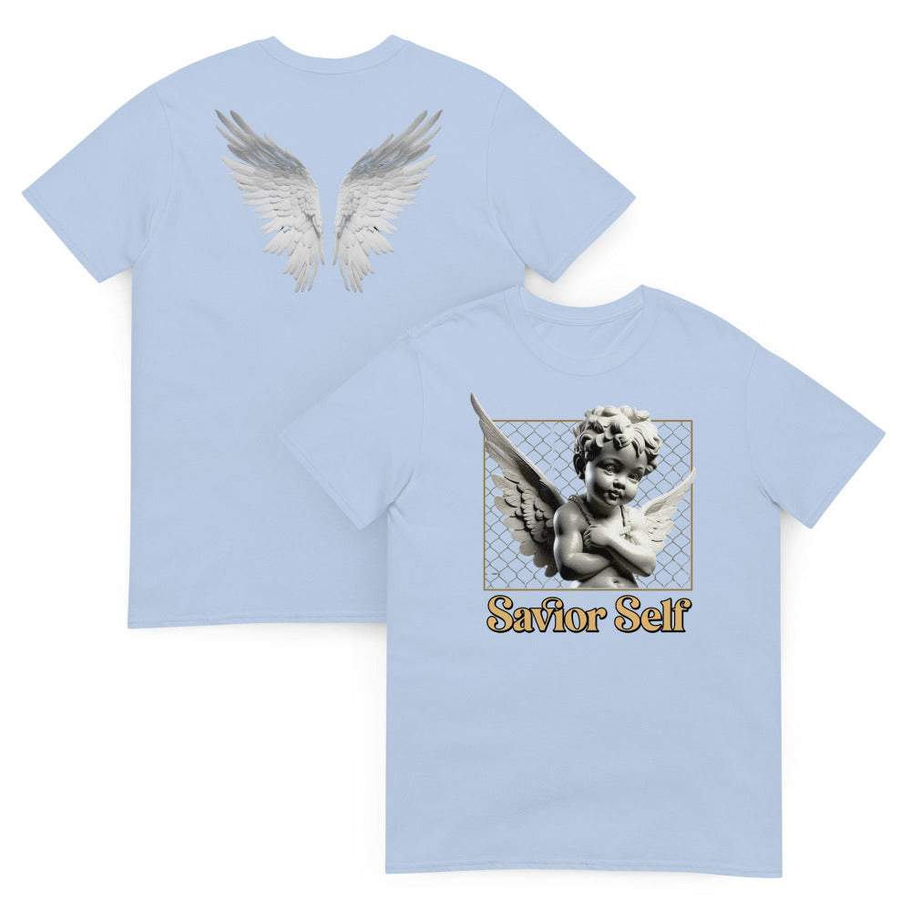 Savior Self Angel Wings TShirt - Light Blue Color - https://ascensionemporium.net
